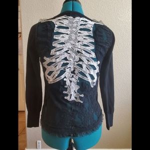 Too Fast Lace Skeleton Cardigan
